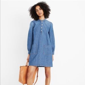 NWT Madewell Denim Patch Pocket Dress size large